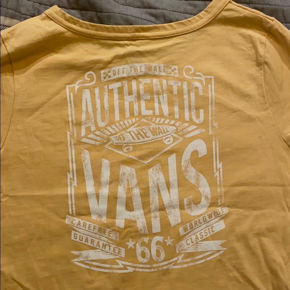 Cute Yellow Vans TShirt NEVER WORN